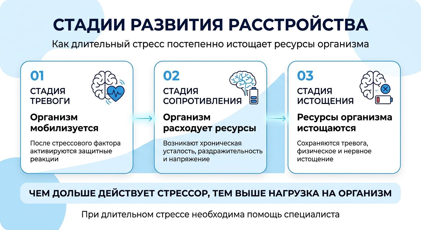 Лечение стресса в Апшеронске инфографика